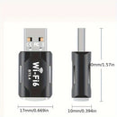 Adaptador sin varillas USB AX900 Wifi 6 2en1 Banda Dual 5.4GHz/2.4GHz para PC con Señal Estable