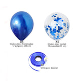 Kit Decoración Globos Confeti y Metalizados Fiesta 002