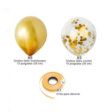 Kit Decoración Globos Confeti y Metalizados Fiesta 002