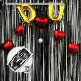 Cortina Metalizada brillante x3 Decoración Fiestas OE111