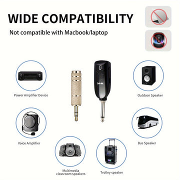 JYX Sistema de Micrófono sin varillas UHF de Alta Calidad Más Reciente, Micrófono para Saxofón con Receptor y Transmisor de Carga USB, Alcance de 160 Pies, Conectar-y-Jugar para Trompeta, Clarinete, Violonchelo, Tuba, Cuerno Francés, Alt
