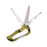 Navaja Mosquetón Multiusos Táctico Camping 5 en 1 Grande MNM01