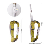 Navaja Mosquetón Multiusos Táctico Camping 5 en 1 Grande MNM01