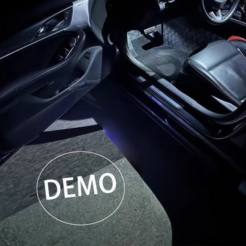 Luces de bienvenida de 2 puertas con proyección de logo estilo OEM, inspirado en el equipo original, proyección de logo en alta definición, fácil instalación - compatible universal para vehículos