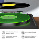 Tapete Giratorio de Acrílico Greenlit - Alfombrilla Antiestática Transparente para Vinilos con Mejora en Calidad de Sonido, Bajos Más Definidos y Fuertes, Actualización Estética Moderna para Coleccionistas de Vinilos, Accesorio de Audio Elegante, Equipo