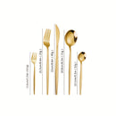 Juego de cubiertos de acero inoxidable, 30 piezas - Tenedores, cucharas y cucharitas para postres, ideal para hogar y restaurante