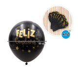 Globos Feliz Cumpleaños X12 Decoración Fiestas SMD12