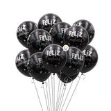 Globos Feliz Cumpleaños X12 Decoración Fiestas SMD12