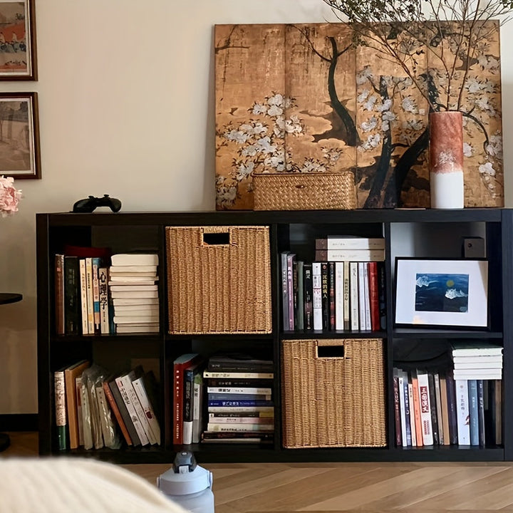 1 Armario de almacenamiento moderno de acero al carbono - Diseño plegable que ahorra espacio, armario multifuncional adecuado para oficina, armario, mesa de noche - Fácil de ensamblar, organización del hogar | Estructura metálica duradera, negro y blanco