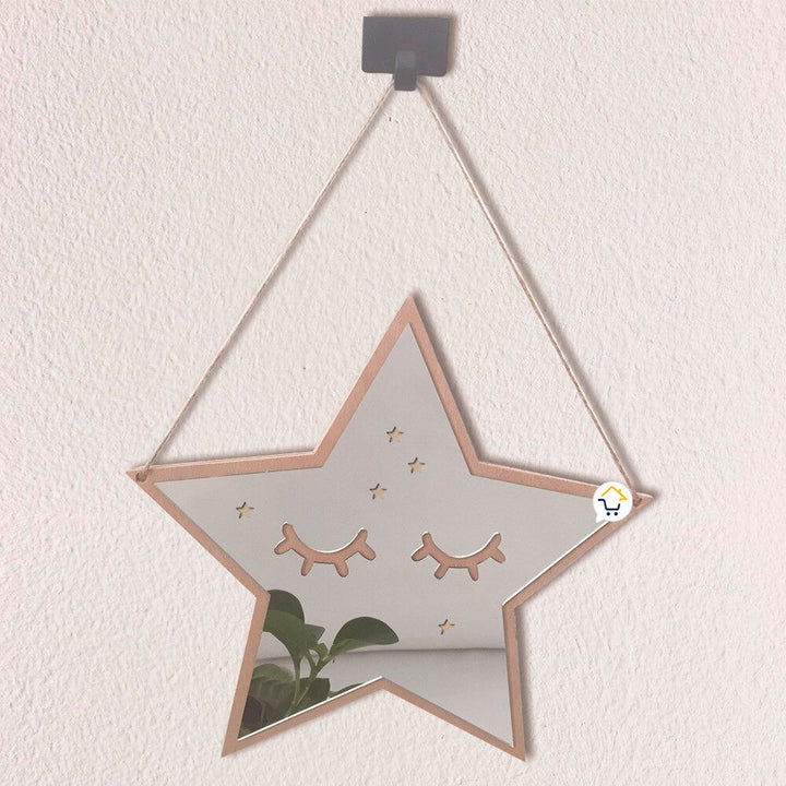 Espejo Acrílico Decorativo Marco Madera Niños JK180