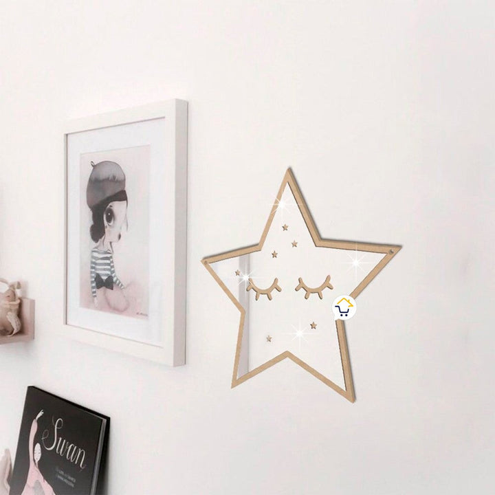 Espejo Acrílico Decorativo Marco Madera Niños JK180