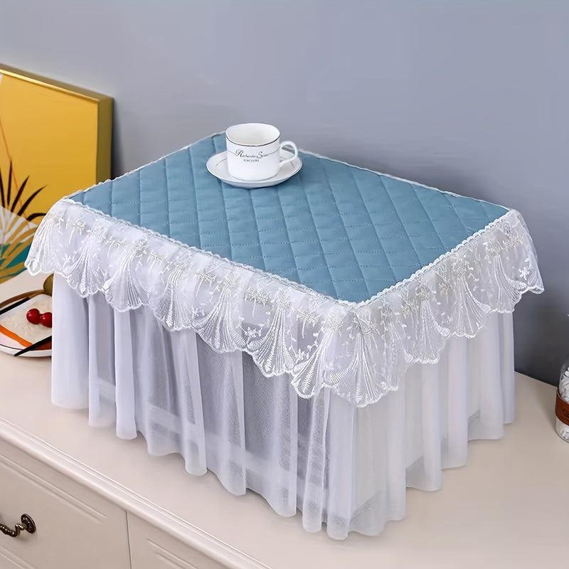 Cubierta para Impresora, Cubierta Antipolvo Completa para Microondas, Cubierta Antideslizante para Horno Eléctrico, Cubierta de Encaje, Toalla Universal 35*50*25cm