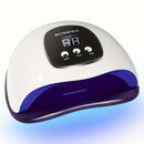 lámpara para uñas, lámpara de gel con interfaz USB, secadora 48W luz cura y seca todo tipo de pegamentos rápidamente, máquina de arte de uñas con sensor automático Smart, para casa y salón