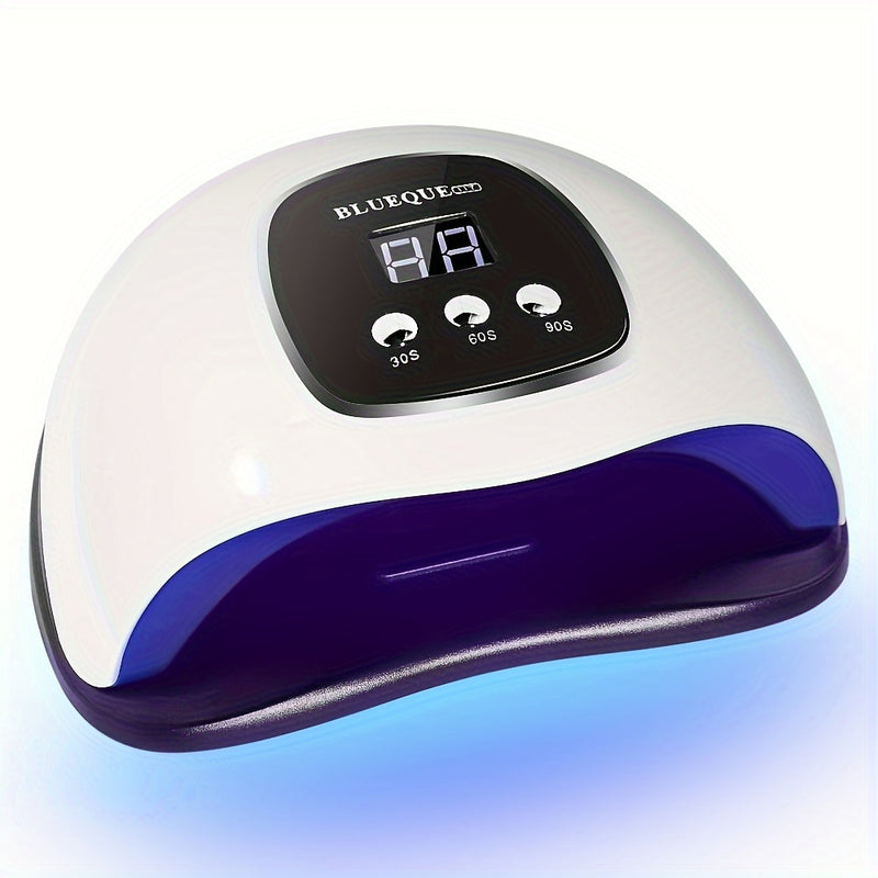 lámpara para uñas, lámpara de gel con interfaz USB, secadora 48W luz cura y seca todo tipo de pegamentos rápidamente, máquina de arte de uñas con sensor automático Smart, para casa y salón