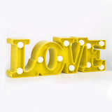 Lámpara Decorativa 3D Luz Led Letra Love Hogar Romántico RF 195