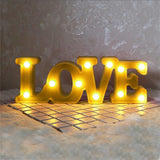 Lámpara Decorativa 3D Luz Led Letra Love Hogar Romántico RF 195