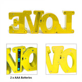 Lámpara Decorativa 3D Luz Led Letra Love Hogar Romántico RF 195