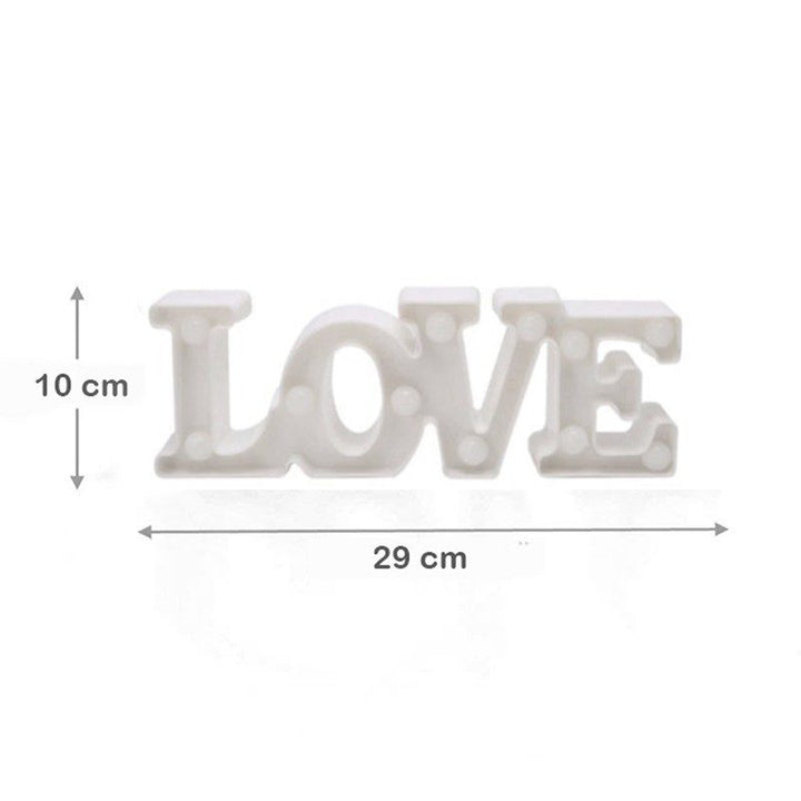 Lámpara Decorativa 3D Luz Led Letra Love Hogar Romántico RF 195