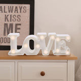 Lámpara Decorativa 3D Luz Led Letra Love Hogar Romántico RF 195
