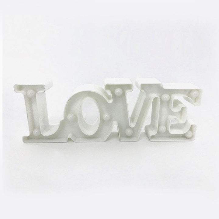 Lámpara Decorativa 3D Luz Led Letra Love Hogar Romántico RF 195