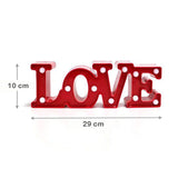 Lámpara Decorativa 3D Luz Led Letra Love Hogar Romántico RF 195