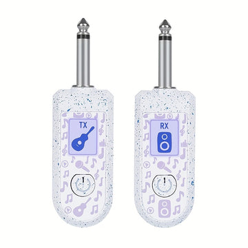 Sistema sin varillas para Guitarra con frecuencia de trabajo de 2.4GHz, transmisor y receptor inalámbricos recargables adecuados para guitarra, bajo, instrumentos de viento e instrumentos musicales electrónicos