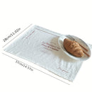 1pc Mantel Francés - Decoración Elegante para Mesa con Diseño Blanco y Marrón, Manteles de Lino para Desayuno en Cama, Regalos de Aniversario o San Valentín - Esenciales de Cocina y Restaurante, Vajilla Elegante, Temática Francesa, Superficie Texturizada