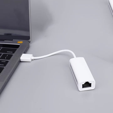 Adaptador USB 2.0 a Ethernet LAN, tarjeta de red de 100 Mbps, conversor ultra rápido USB 2.0 a RJ45 para laptop, compatible con sistemas Windows