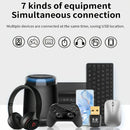 Adaptador de red sin varillas USB 5.4, receptor dongle sin varillas USB, compatible con una variedad de dispositivos como computadora/auriculares/tarjeta de teclado/ratón/altafalantes, alimentación por USB, emparejamiento múltiple de altavoces inalámbric