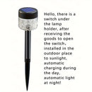 2PCS/Lotes LED Luces solares para césped Hogar al aire libre Impermeable Jardín Luces de tierra insertadas Luces solares de jardín Luces de paisaje coloridas