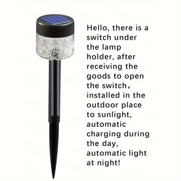 2PCS/Lotes LED Luces solares para césped Hogar al aire libre Impermeable Jardín Luces de tierra insertadas Luces solares de jardín Luces de paisaje coloridas