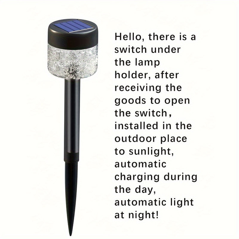 2PCS/Lotes LED Luces solares para césped Hogar al aire libre Impermeable Jardín Luces de tierra insertadas Luces solares de jardín Luces de paisaje coloridas