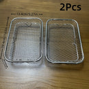 Rejilla de Deshidratación Apilable de 3 Niveles para Freidora de Aire de Acero Inoxidable 304 - Bandeja Multi-Nivel Resistente con Distribución Uniforme del Calor para Hornear, Asar y Rostizar - Accesorio de Cocina que Ahorra Espacio, Rejilla de Parrilla
