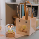 1 lámpara de mesa moderna de tulipán de vidrio soplado a mano, con patrón de flores, control de encendido/apagado, luz decorativa para habitación, incluye fuente de luz - Ideal para Día de la Madre o cumpleaños (pilas no incluidas)