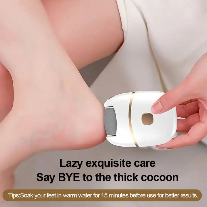 Amoladora Eléctrica para Pies con 3 Cabezales de Repuesto, Juego de Herramientas de Pedicura de 10 Piezas, Lima Eléctrica - 2 Velocidades, Batería de Litio 400mAh, Luces LED Auxiliares, Compacta y Portátil para Viajes - El Mejor Regalo para el Día del Pa