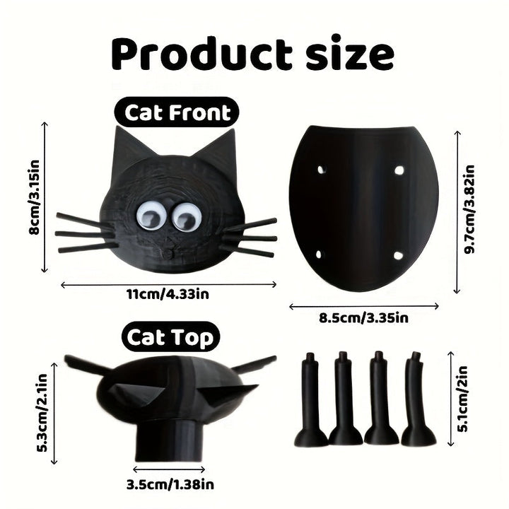 1pc Soporte de Papel Higiénico 3D Impreso en Forma de Gato Divertido y Tierno, Estante para Baño con Diseño Humorístico de Oveja Negra - Decoración Adorable para el Hogar, Añade un Toque Juguetón a tu Espacio - Regalo Ideal para Fiestas