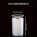 Rollo de Bolsas para Sellador al Vacío para Máquina de Envasado al Vacío Sous Vide, Bolsas de Almacenamiento de Alimentos al Vacío de 1500cm de Largo