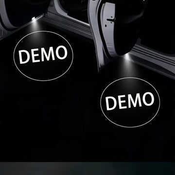 Luces de bienvenida de 2 puertas con proyección de logo estilo OEM, inspirado en el equipo original, proyección de logo en alta definición, fácil instalación - compatible universal para vehículos