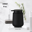 Dispensador de Jabón Mate 11oz - Estilo Moderno y Minimalista, Apto para Encimeras de Baño y Cocina, Recargable