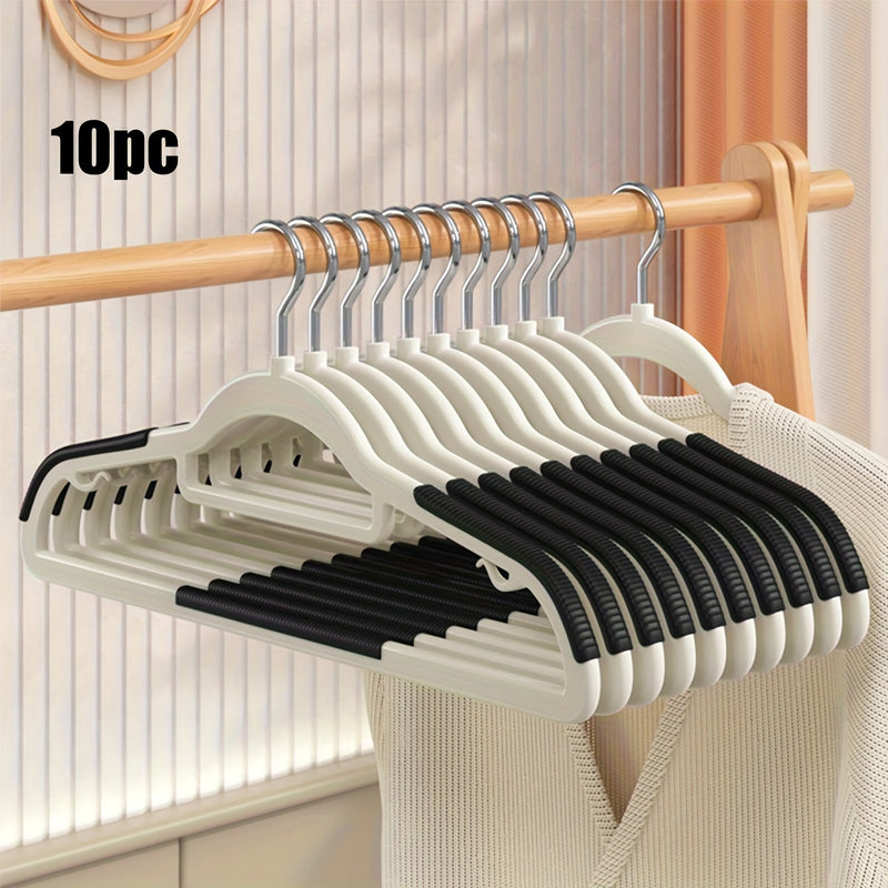 10 Perchas Para Ropa, Perchas Antideslizantes Sin Rastro, Perchas Resistentes Y Duraderas, Almacenamiento Y Organización De Secado De Ropa Para El Hogar Para Dormitorio, Baño, Hogar
