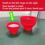 Máquina para hacer palomitas de maíz para microondas de tamaño pequeño, máquina para hacer palomitas de maíz de silicona, recipiente plegable sin BPA y apto para lavavajillas, cubo de palomitas de maíz adecuado para uso de una persona