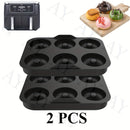 Revestimientos de Silicona Reutilizables Antiadherentes para Freidora de Aire | Molde para Donas, Tamaño Compacto (1/2 Piezas) - Compatible con Modelos Ninja AF400EU, AF451EU, SL400EU y Más Accesorios para Freidoras