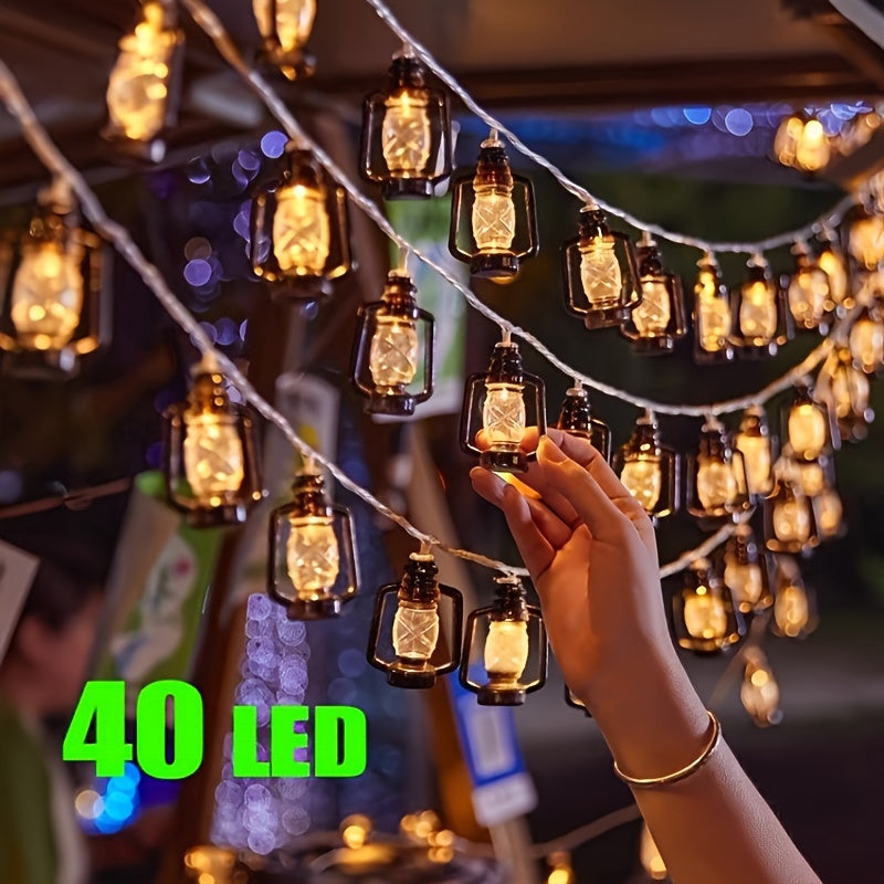 Luz de cuerda LED con botella de queroseno temática de Halloween, decoración para exteriores, funciona con baterías, plástico, luz amarilla, control por botón, sin pilas ni control remoto incluido (1 paquete)