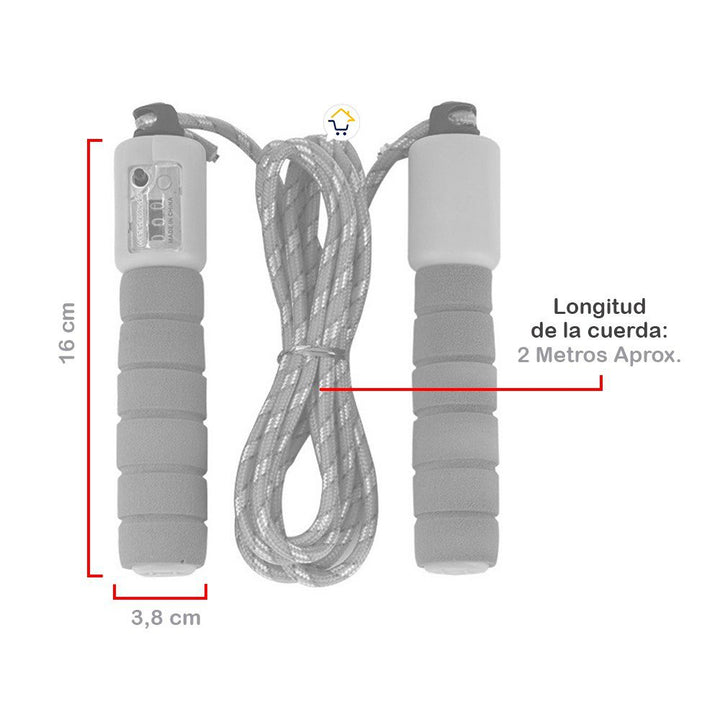 Cuerda Lazo Contador Saltar Soga Ejercicio Crossfit PT19170