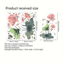 Conjunto de 2 piezas de Pegatinas Decorativas para Bañera y Inodoro de 30*60cm*2pcs con Diseño Simple de Loto y Libélula para Baño, Lavabo y Decoración de Pared del Hogar