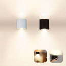 Lámpara de pared LED PIBAOGU 2W, luz moderna hacia arriba y abajo, carcasa de ABS, aplique para interior/exterior, ideal para dormitorio, baño, porche, pasillo, sala de estar, escaleras - cableado directo, 85V-265V