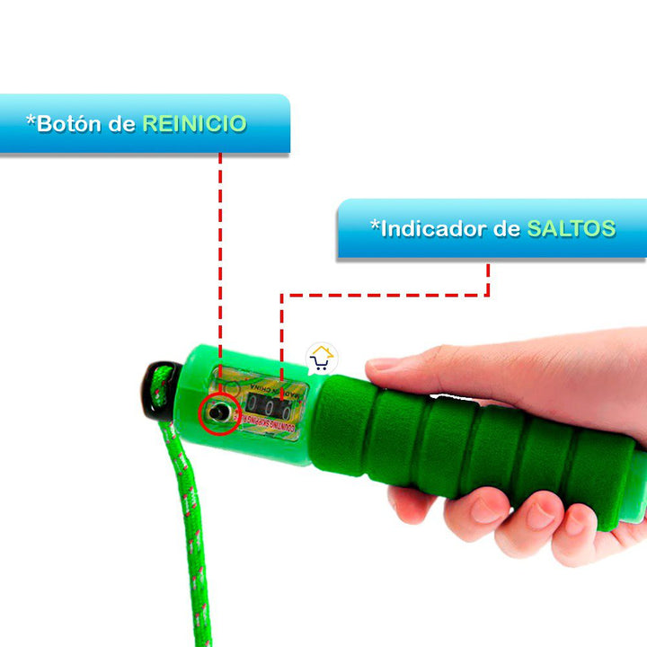 Cuerda Lazo Contador Saltar Soga Ejercicio Crossfit PT19170