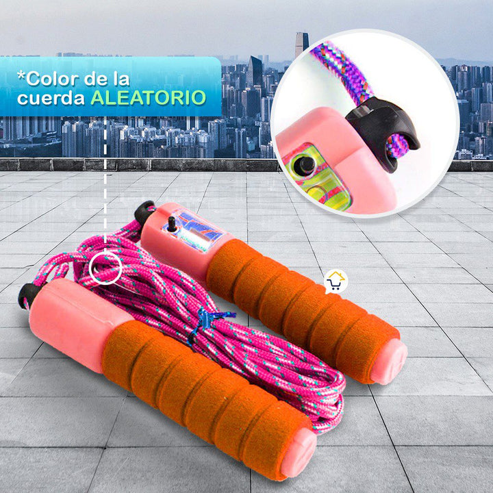 Cuerda Lazo Contador Saltar Soga Ejercicio Crossfit PT19170