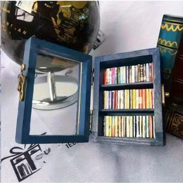 Estantería de mini libros antiestrés creativos para la descompresión de pequeños adornos