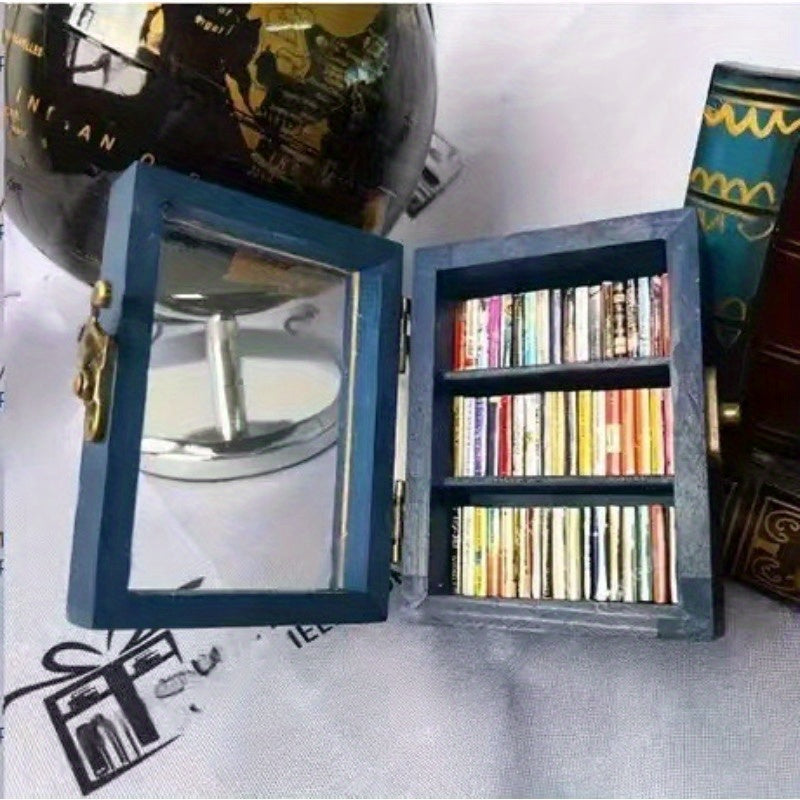 Estantería de mini libros antiestrés creativos para la descompresión de pequeños adornos